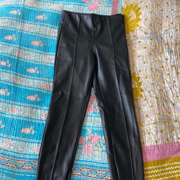 Zara Pants & Jumpsuits Zara Leather Pants Poshmark